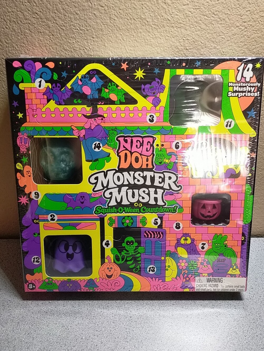 Needoh Monster Mush Squish-O-Ween Countdown Halloween New Sealed